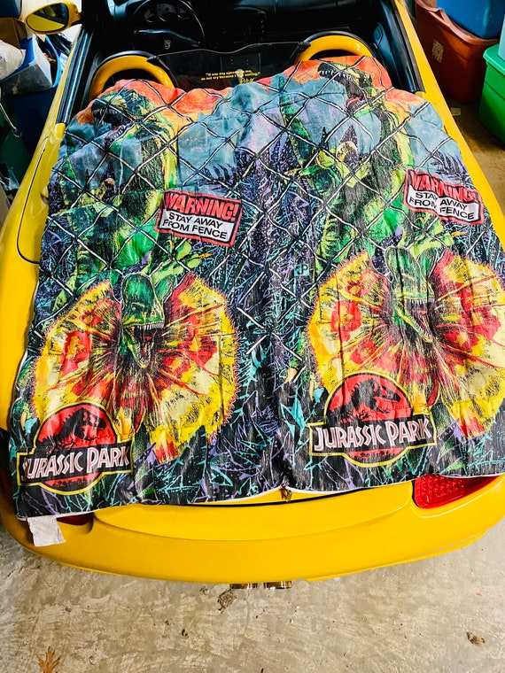Vintage 1992 JURASSIC PARK Sleeping Bag Blanket 54x54 Etsy