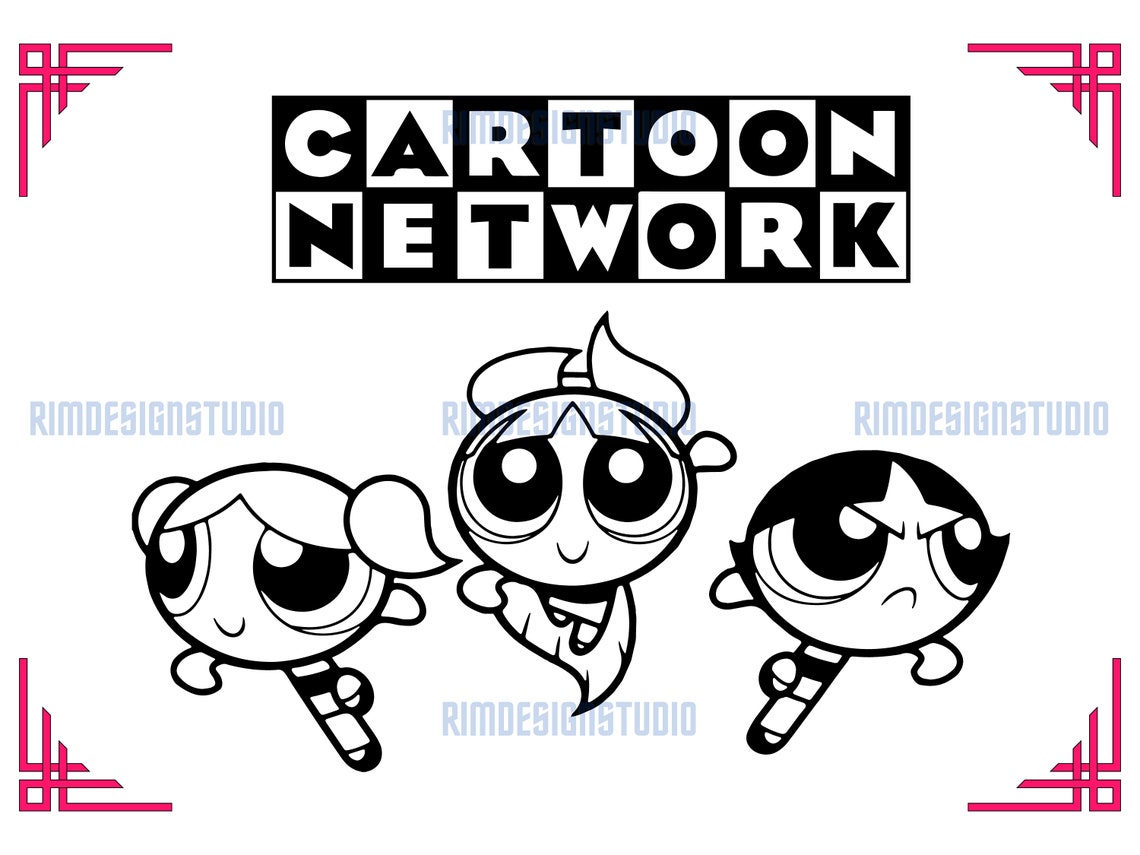 50 Cartoon Network Silhouette Design Black and White Svg Png Etsy
