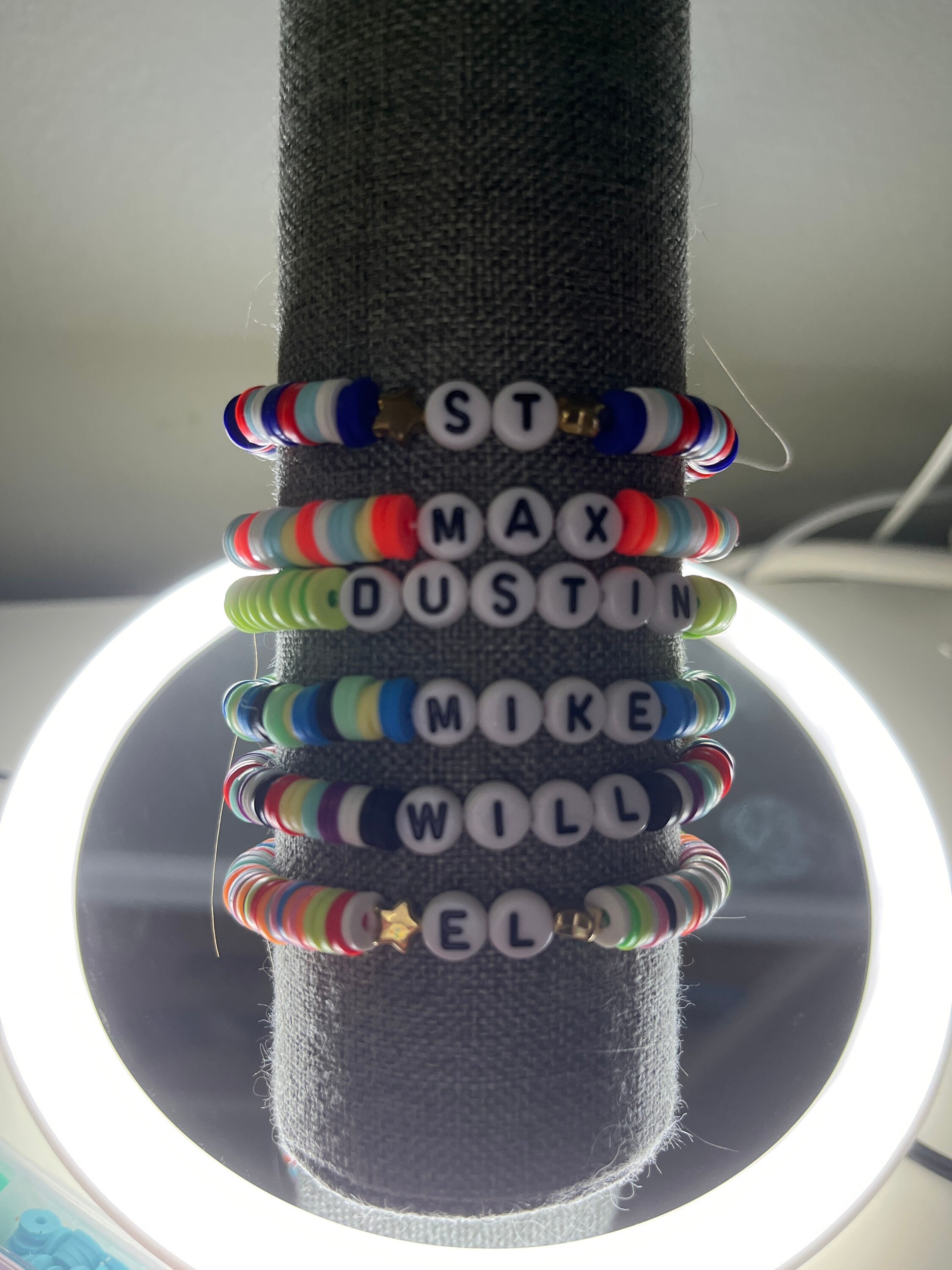 Stranger Things Clay Bead Bracelets Etsy