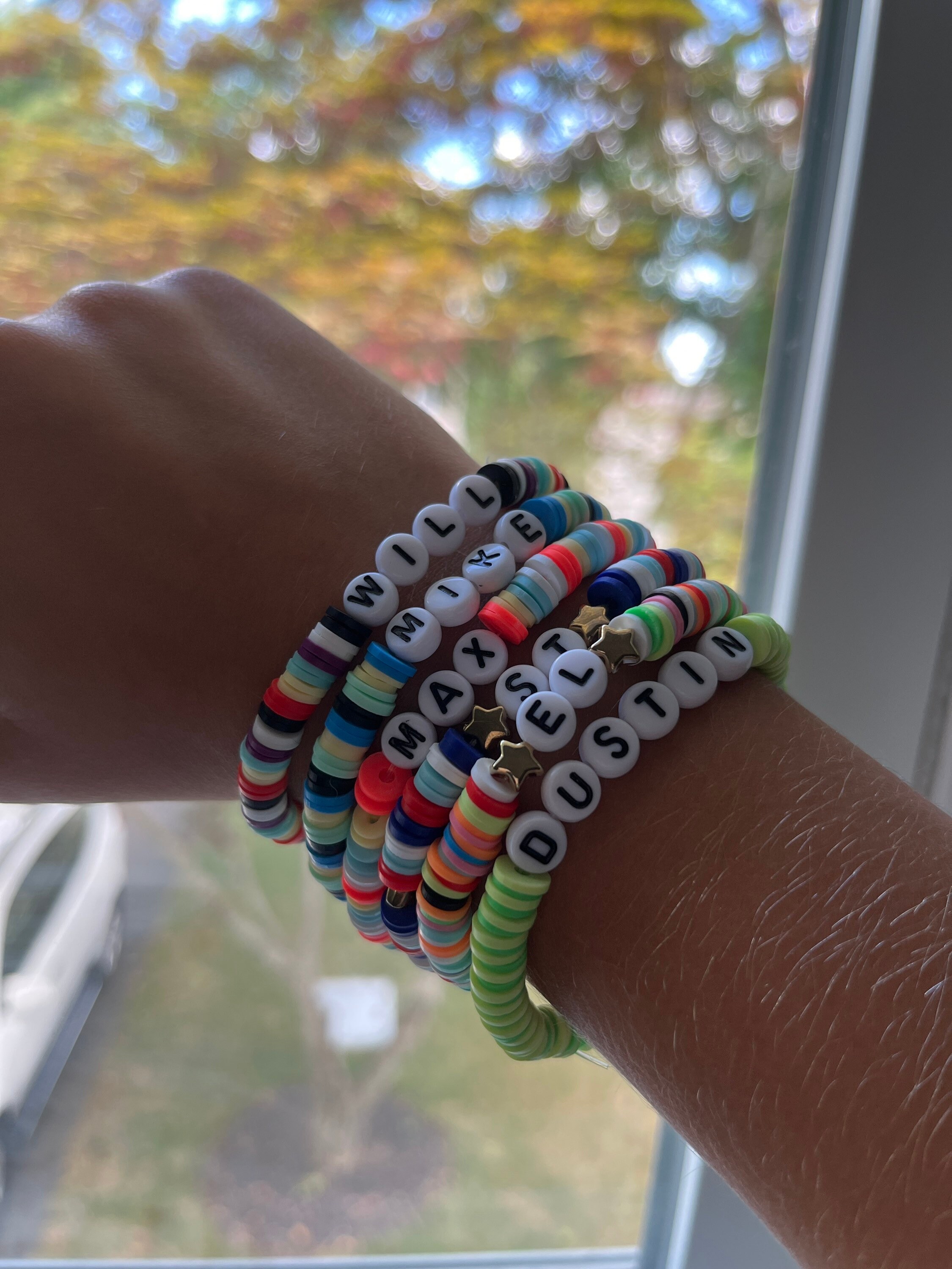 Stranger Things Clay Bead Bracelets Etsy