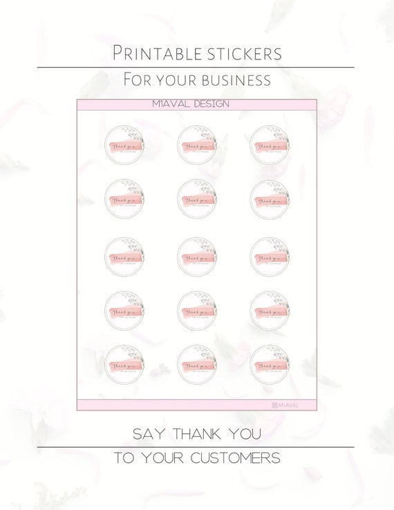 Printable THANK YOU Sheet - Etsy