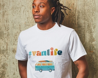 Hashtag #vanlife T-shirt, Van Life Shirt, Nomad Apparel, Travel Lover Shirt, Travel Camping Clothing, Van Living Gift for him, Gift for her