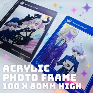 RAIN CODE Acrylic photo frame, Yuma and Makoto, Yuma and Shinigami Chan, fan art Charms, 10cmH