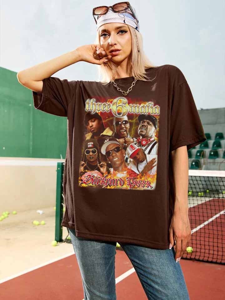 Three 6 Mafia T Shirt Vintage 90s Rap T-shirt