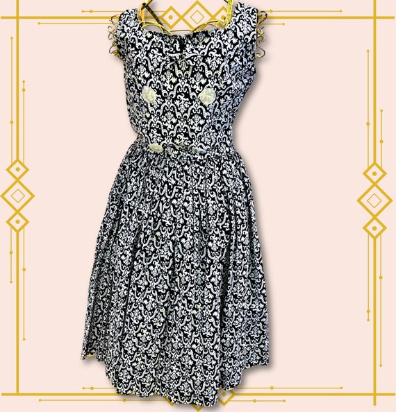 Vintage Party Dress - Patterened - image 1