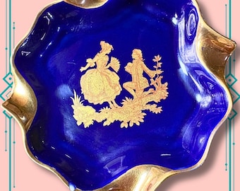 Vintage Limoges Porcelain Ashtray