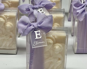 Mary/Jesus Frame Candle l Baby Welcoming l Party Favor l Bomboneire l Baptism l Communion l baby Reveal l Relgious Candle l Christening l