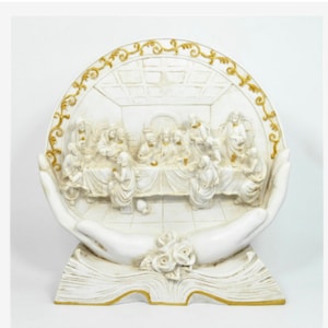 The Last Supper Round Statue l Religious Gift l Housewarming l Christian l Jesus l Apostle’s l Giftware l Unique Gift l