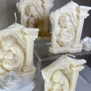 Holy Family Brick Candle | Holy Family | Greatest Family | Religious Candle | Modern Religious Decor | Scented Candle | Bomboniere |