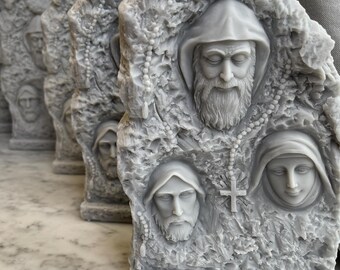 3 Lebanese Saints Candle I Maronite I Religious Candle I Housewarming I Saint Charbel I Saint Rafqa I Saint Nimatulla I Lebanese Saints I