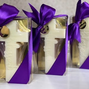 Blessed / Faith Cross Candles l Housewarming | Religious Candle | Religious Decor | Bomboneire | Party Favour l Bonbonneire