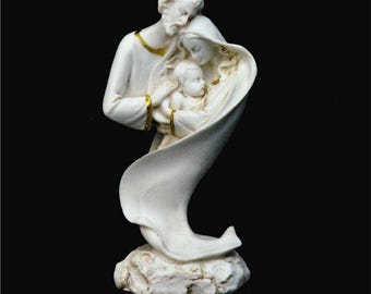 Modern Holy Family Statue l Party Favor l Baptism l Christening l House Warming l Religious Gift l Baby Welcoming l Confirmation l Jesus l