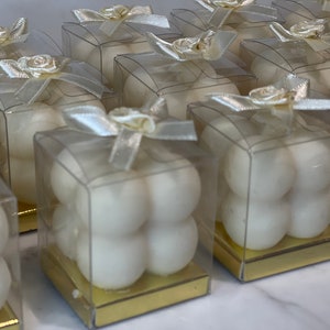 Mini Bubble Candle l Baby Welcoming l Party Favor l Bomboneire l Baptism l Holy Communion l Baby Reveal l Bubble l Christening l Novelty l