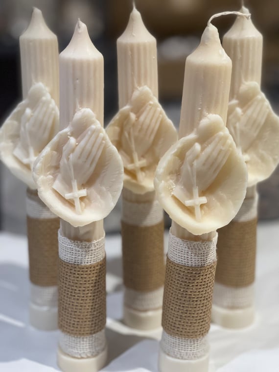 Praying Hands Pillar Candle Pillar Candle Religious Candle Etsy