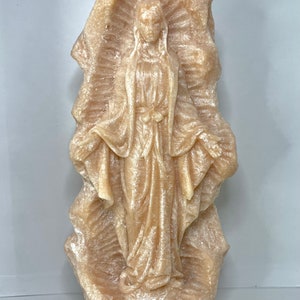 Mary in Stone Candle I  Mother Mary | Mary Candle | Religious Candle | Religious Gift | Christianity | Mother | Mary Gifts | Religious Decor