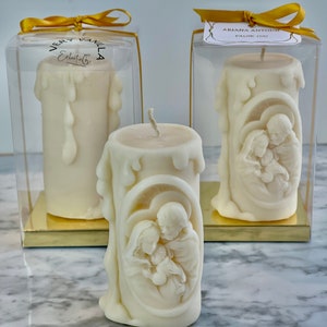 Holy Family 3D Candle | Holy Family | Handmade | Christmas Gift | Greatest Family | Family | Religious Gift | Scented Candle | Bomboniere |