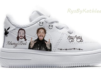 custom post malone air force ones