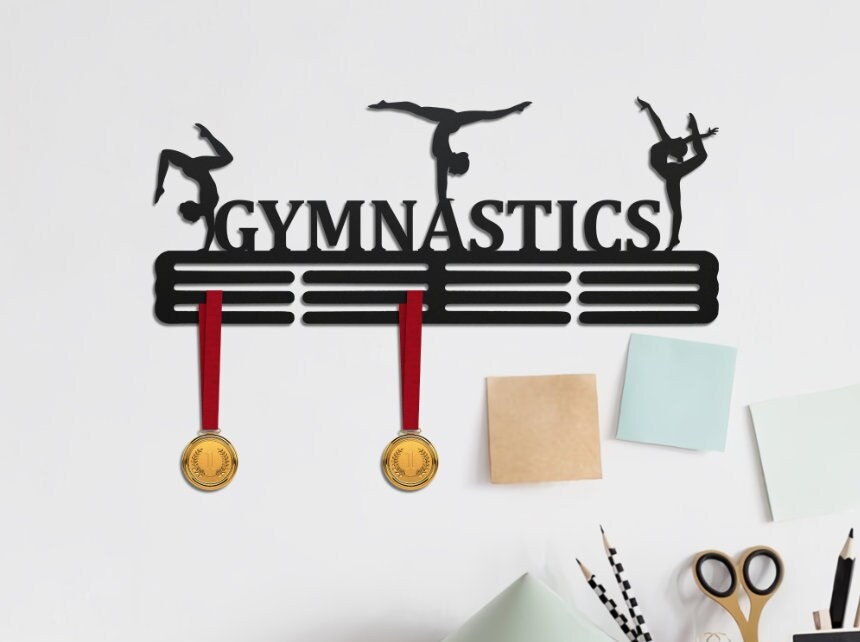 Qthrone Medallero Colgador de medallas Doble Gimnástica - Porta medallas  para Gimnasta en Negro - Gymnastic Medal Holder Display : :  Deportes y aire libre
