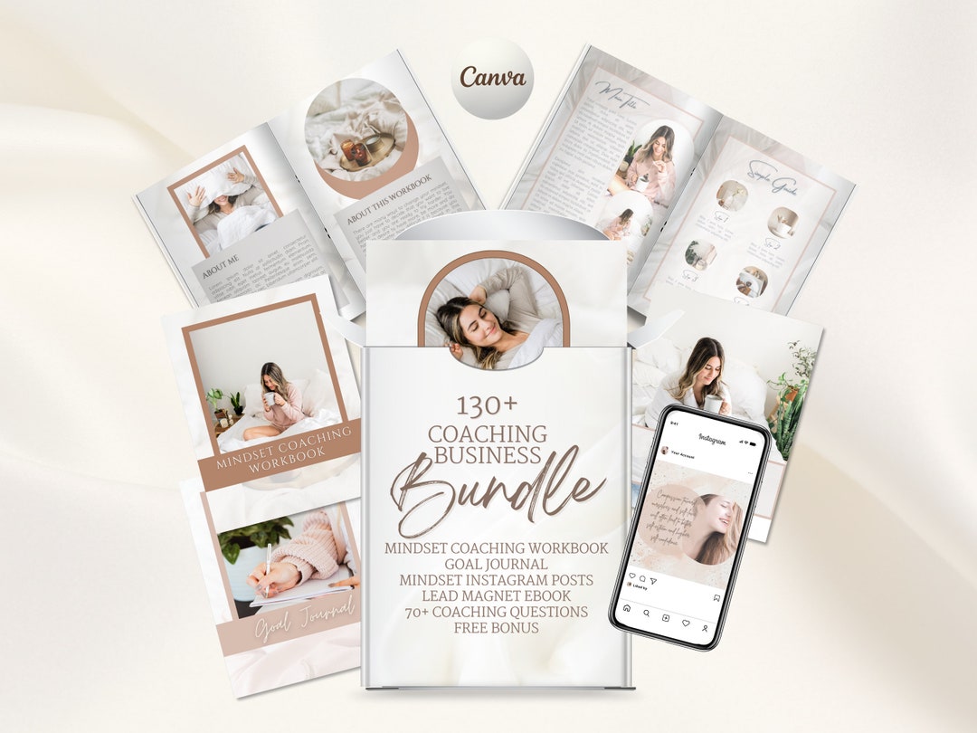 Done for You Coaching Business Bundle, Canva Workbook Template ...