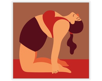 Pegatinas de yoga Plus Size