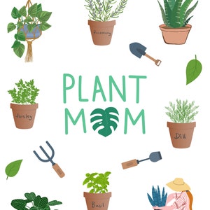 プラントママのステッカーシート