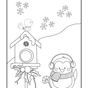 Christmas Coloring Pages, Coloring Sheets, Printable, Digital Download