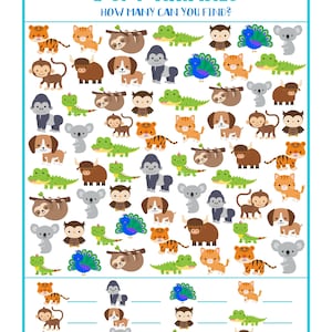 I Spy - Animals, Game for Kids, Can You Find Them All, Searching Game ...