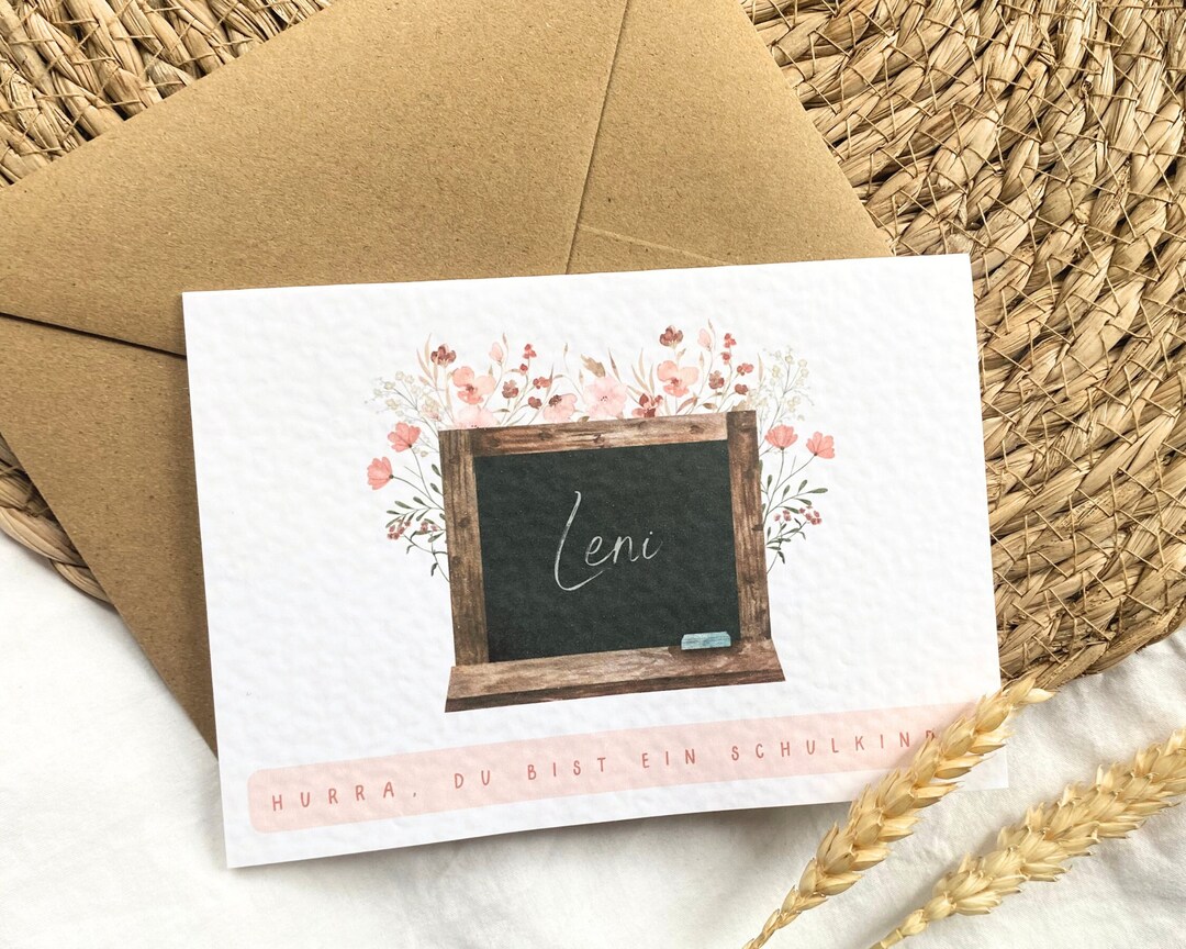 Personalized Enrollment Card With Name and Optional Class. Etsy