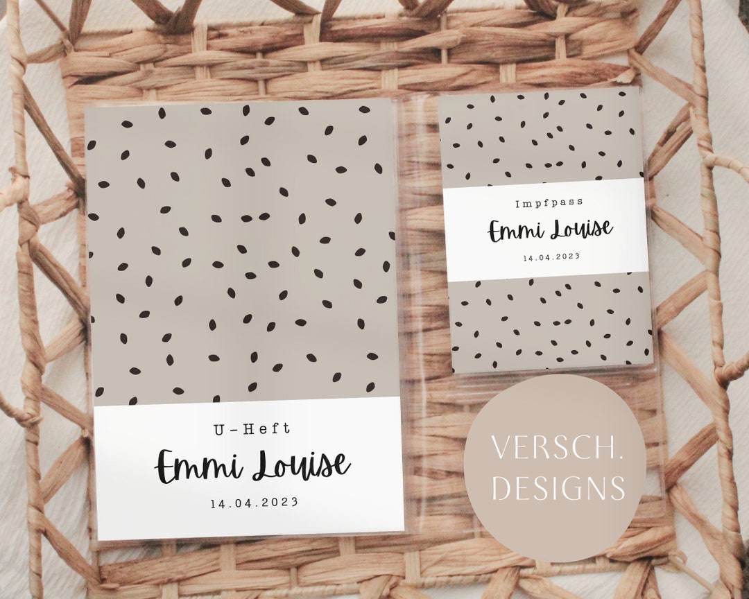 Personalisierbare Hülle für UHeft Motiv Skandinavisch. Zusammen im Set mit Impfheft oder