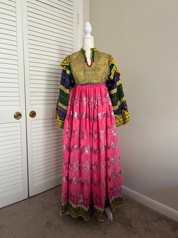 Afghan vintage Handmade Dress - Khaal Collection - image 4