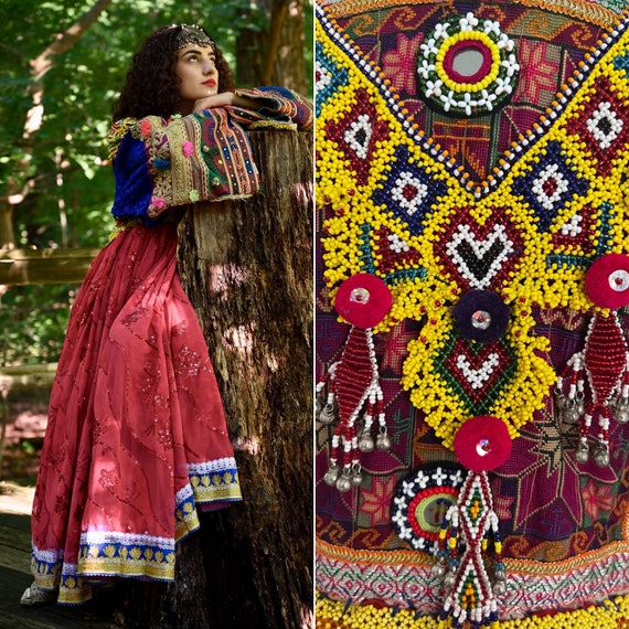 Afghan vintage Handmade Dress - Khaal Collection - image 2