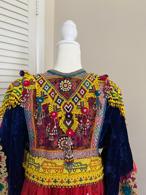 Afghan vintage Handmade Dress - Khaal Collection - image 5
