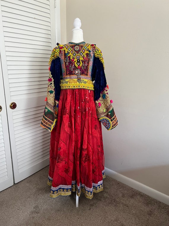 Afghan vintage Handmade Dress - Khaal Collection - image 8