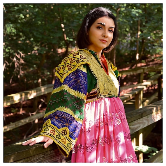 Afghan vintage Handmade Dress - Khaal Collection - image 10