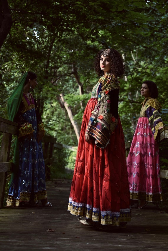 Afghan vintage Handmade Dress - Khaal Collection - image 3