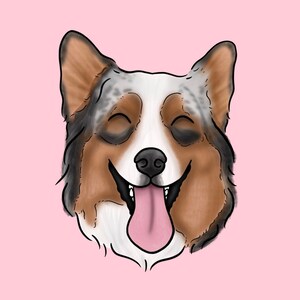 Digital Pet Portrait and Stickers