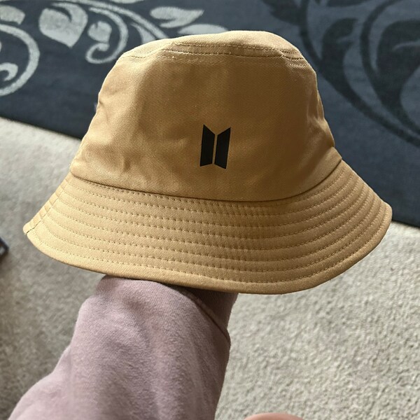 Bts Logo Bucket Hat Etsy