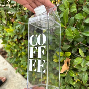 COFFEE Milk Carton Bottle - 17 oz