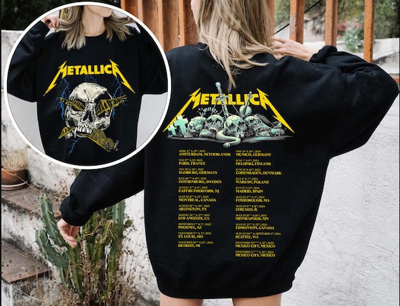 Metallica World Tour 2023 music Rock Festival Shirt 
