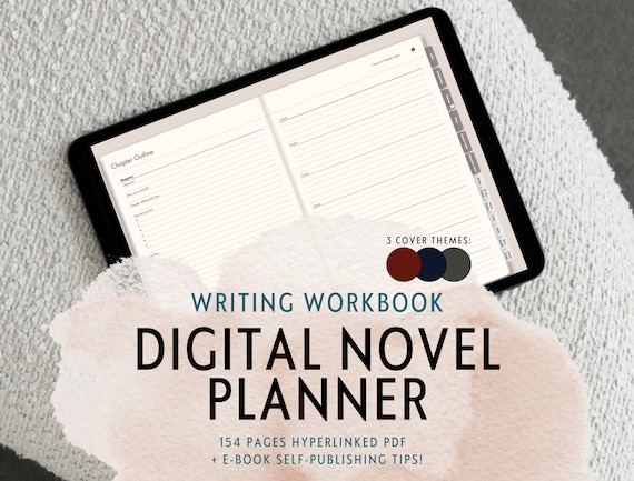 Digital Novel Planner: 154-Page Writing Outline Template (PDF)