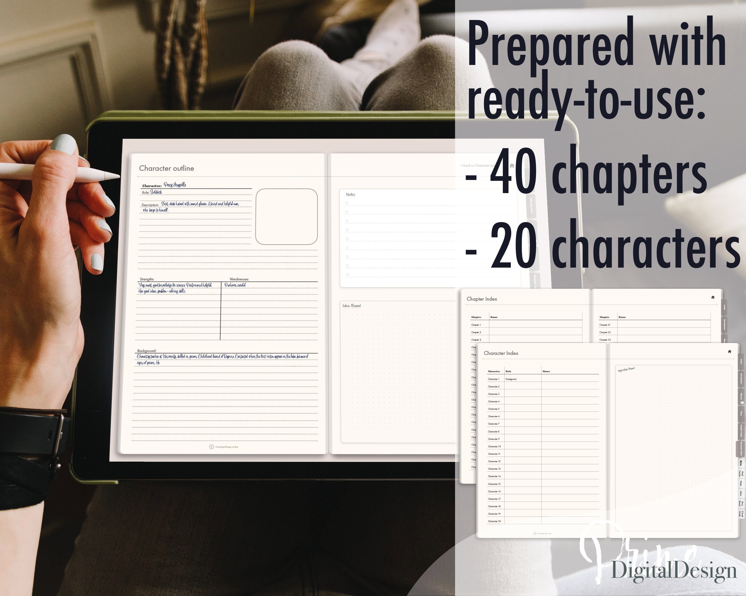 Goodnotes Digital Novel Planner Writer Author Ebook Novel Etsy