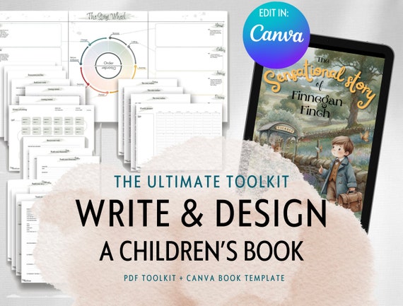 Children's Book Planner: Canva Design Template & Story Outline (PDF)