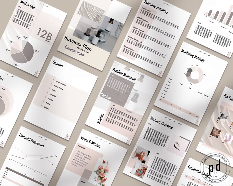 Beauty Brand Business Plan Template, Keynote Business Plan Proposal