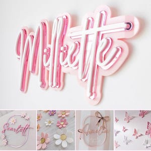Triple Layered Name Plaque | Name Sign | Personalised Gift | Wall Plaque | Nursery | Kids Room Decor | Wall Art | Christmas Gifts | Acrylic