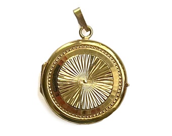 Vintage Gold Toned Round Locket