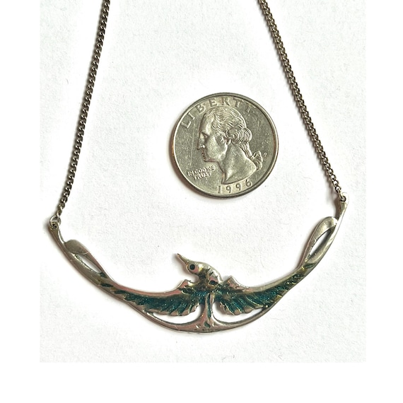 Vintage swallow necklace deals