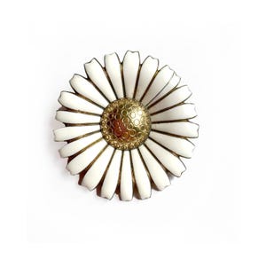 Anton Michelson Mid Century Danish Sterling Silver Daisy Brooch