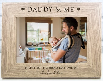 Personalised Father's Day Photo Frame 1st Father's Day