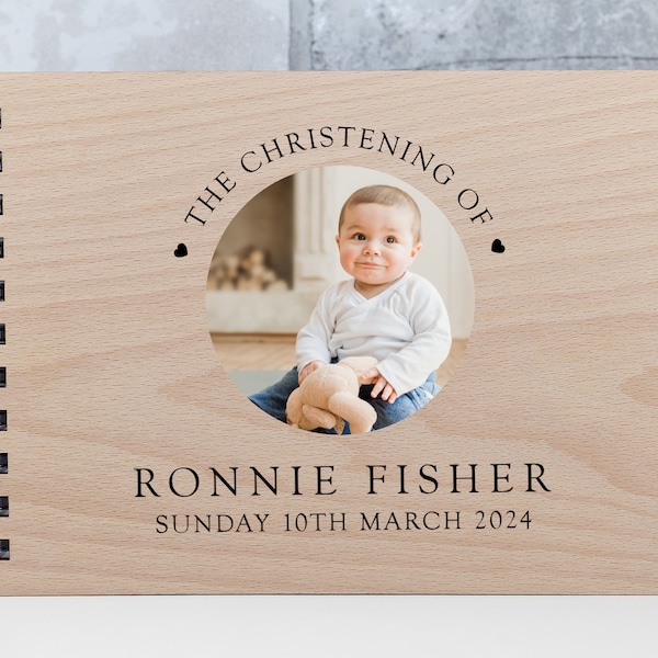 Personalised Christening Guest Book