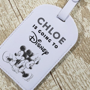 Mickey Luggage Tag Etsy UK